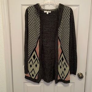 Hooded cardigan